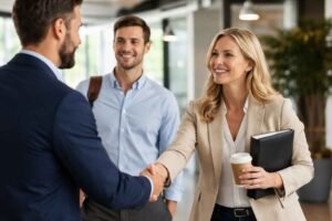 Professional Greetings and Social Expectations