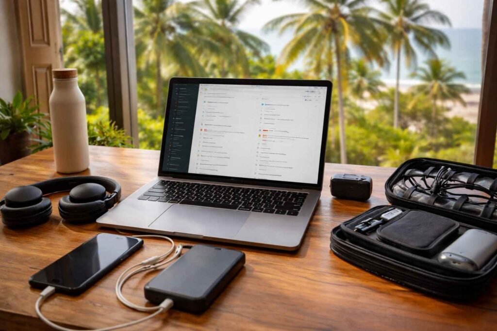 What Tools and Setup Make Working While Traveling Easier?